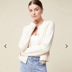 Rachel Parcell Boxy Cardigan in Ivory NWT size L